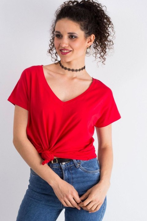 T-shirt Damski Model RV-TS-4832.14P Red - BFG T-shirt Damski Model RV-TS-4832.14P Red - BFG