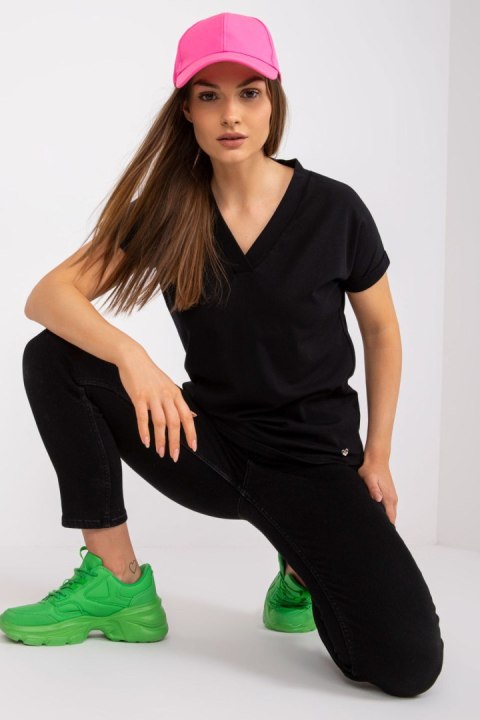 T-shirt Damski Model RV-TS-7666.19 Black - BFG T-shirt Damski Model RV-TS-7666.19 Black - BFG