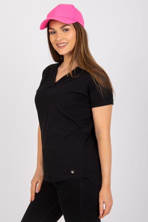 T-shirt Damski Model RV-TS-7666.19 Black - BFG T-shirt Damski Model RV-TS-7666.19 Black - BFG
