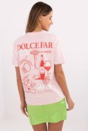 Tshirt Damski Model D12022M02738A Light Pink - Sublevel