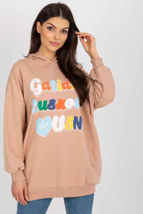 Bluza Damska Model FA-BL-8117.48 Camel - Fancy Bluza Damska Model FA-BL-8117.48 Camel - Fancy