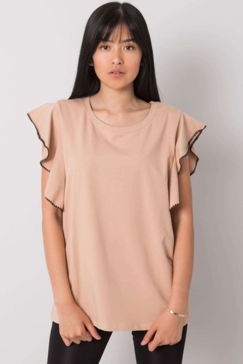 Bluzka Model FA-BZ-7063.53P Beige - Fancy Bluzka Model FA-BZ-7063.53P Beige - Fancy