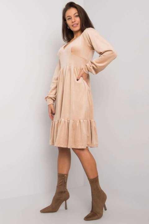 Sukienka Model FA-SK-7530.84P Beige - Fancy Sukienka Model FA-SK-7530.84P Beige - Fancy