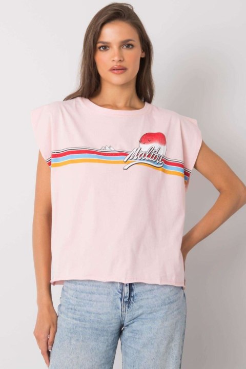 Tshirt Damski Model FA-BZ-7139.73P Light Pink - Fancy Tshirt Damski Model FA-BZ-7139.73P Light Pink - Fancy