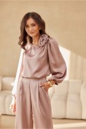 Bluzka Model Evelyn CAP BLU0194 Cappuccino - Roco Fashion