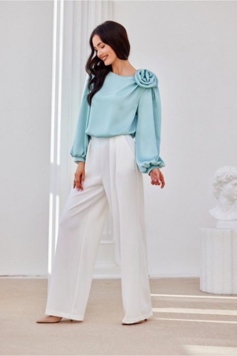 Bluzka Model Evelyn MIE BLU0194 Mint - Roco Fashion Bluzka Model Evelyn MIE BLU0194 Mint - Roco Fashion