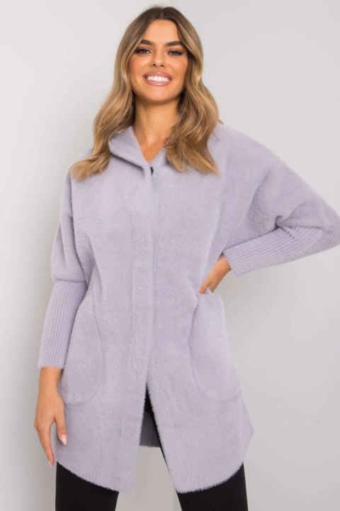 Płaszcz Damski Model MBM-PL-1518.95P Light Grey - MBM Płaszcz Damski Model MBM-PL-1518.95P Light Grey - MBM