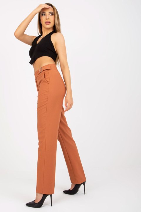 Spodnie Damskie Model BR-SP-113.59 Dark Orange - Xsapienza Spodnie Damskie Model BR-SP-113.59 Dark Orange - Xsapienza