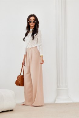 Spodnie Damskie Model Ginny BEZ SPD0040 Beige - Roco Fashion