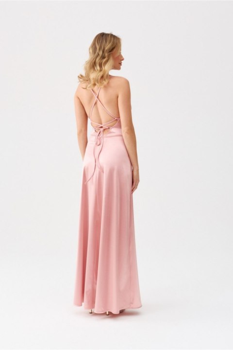 Sukienka Model Alessandra ROZ SUK0460 Pink - Roco Fashion Sukienka Model Alessandra ROZ SUK0460 Pink - Roco Fashion