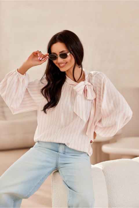 Bluzka Model Aliss BLU0200-P87 Pink - Roco Fashion Bluzka Model Aliss BLU0200-P87 Pink - Roco Fashion