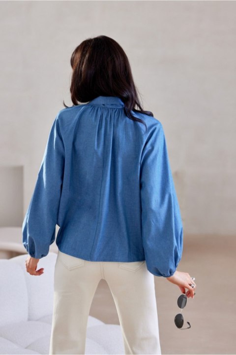Bluzka Model Gigi BLU0201-J03 Blue - Roco Fashion Bluzka Model Gigi BLU0201-J03 Blue - Roco Fashion