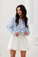 Koszula Damska Model Daisy BLU0202-A32 Blue - Roco Fashion