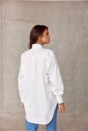 Koszula Damska Model EKR BLU0155 Ecru - Roco Fashion