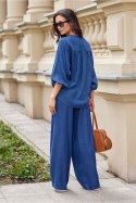 Spodnie Damskie Model Emmy SPD0041 J06 Navy - Roco Fashion