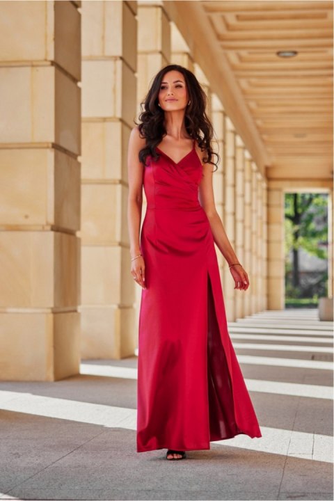 Sukienka Model Alessandra BOR SUK0460 Bordo - Roco Fashion Sukienka Model Alessandra BOR SUK0460 Bordo - Roco Fashion