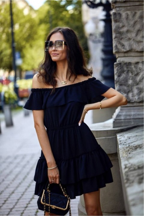 Sukienka Model CZA SUK0291 Black - Roco Fashion Sukienka Model CZA SUK0291 Black - Roco Fashion