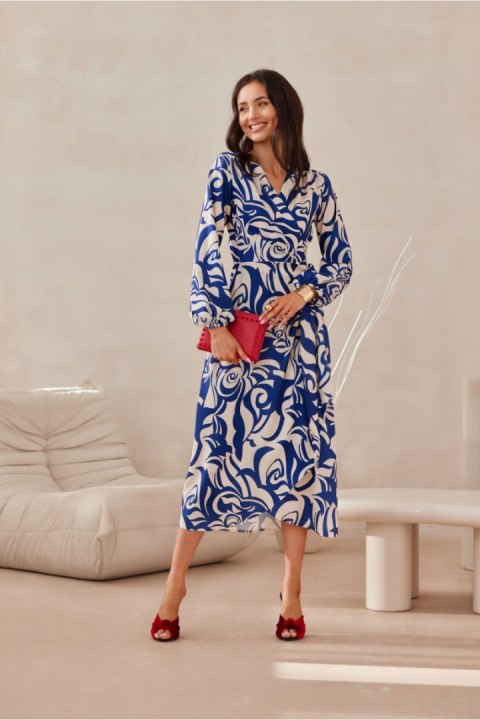 Sukienka Model Camellia SUK0514-11F Multicolor - Roco Fashion Sukienka Model Camellia SUK0514-11F Multicolor - Roco Fashion