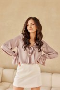Bluzka Model Seraphina CAP BLU0208 Cappuccino - Roco Fashion
