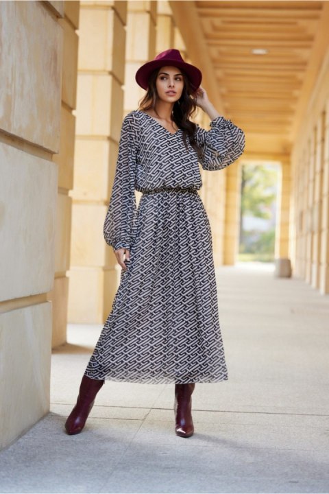 Sukienka Model Ariela SUK0493 73D Multicolor - Roco Fashion Sukienka Model Ariela SUK0493 73D Multicolor - Roco Fashion