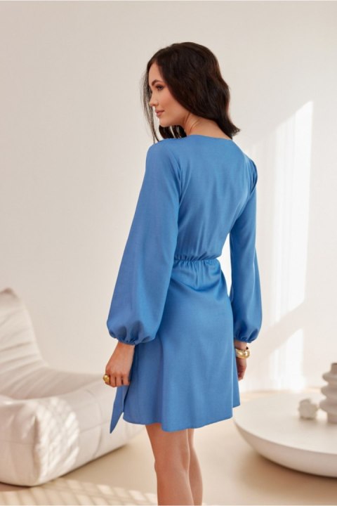 Sukienka Model Florence SUK0520-J05 Blue - Roco Fashion Sukienka Model Florence SUK0520-J05 Blue - Roco Fashion