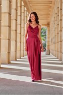Sukienka Model Salma BOR SUK0462 Bordo - Roco Fashion