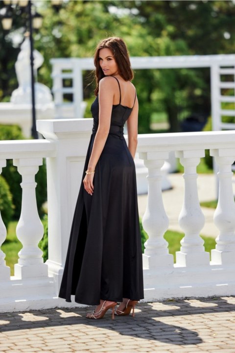 Sukienka Model Salma CZA SUK0462 Black - Roco Fashion Sukienka Model Salma CZA SUK0462 Black - Roco Fashion