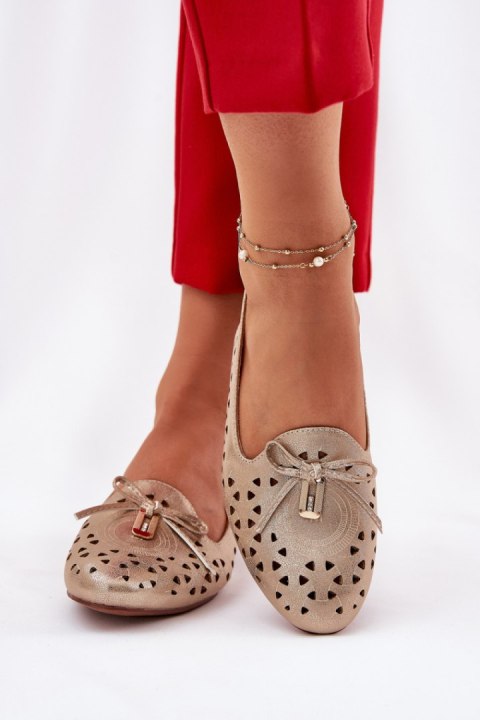 Baleriny Model Navinnia ASA222-7 Gold - Step in style Baleriny Model Navinnia ASA222-7 Gold - Step in style