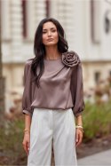 Bluzka Model Giana BRA BLU0178 Brown - Roco Fashion