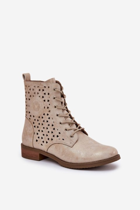 Botki Model Serfina ASA62-116 Gold - Step in style Botki Model Serfina ASA62-116 Gold - Step in style