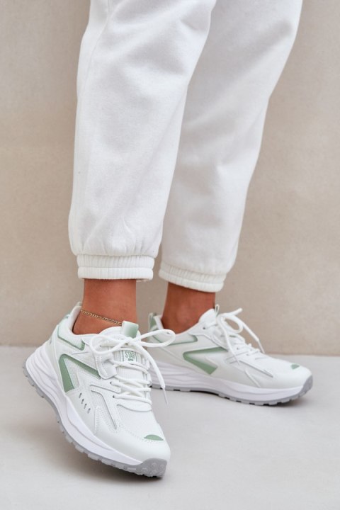 Buty Sportowe Model Big Star NN274A095 HI-POLY SYSTEM White/Green - Step in style Buty Sportowe Model Big Star NN274A095 HI-POLY SYSTEM White/Green - Step in style