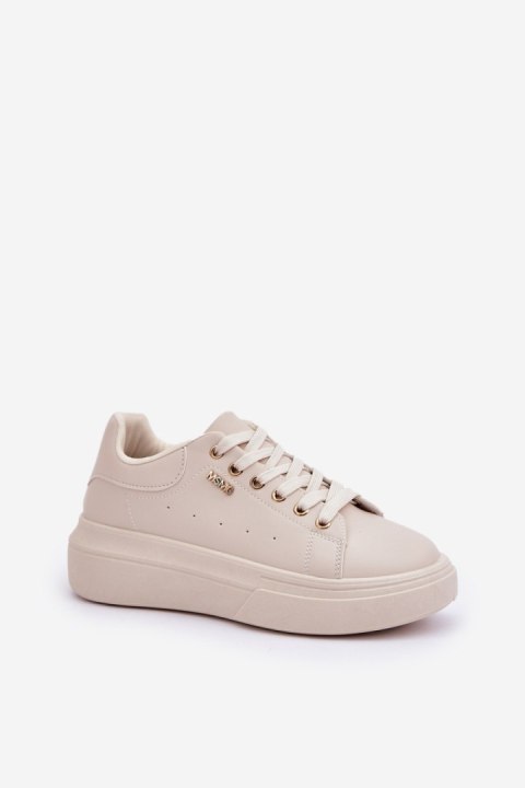 Buty Sportowe Model Lelandine TL601-8 Light Beige - Step in style Buty Sportowe Model Lelandine TL601-8 Light Beige - Step in style