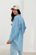 Koszula Damska Model Olly BLU0198-A27 Blue - Roco Fashion