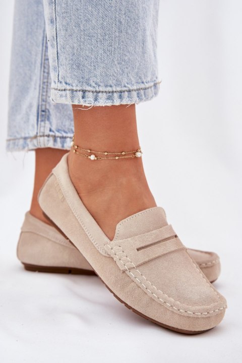 Mokasyny Model Big Star RR274947 Beige - Step in style Mokasyny Model Big Star RR274947 Beige - Step in style