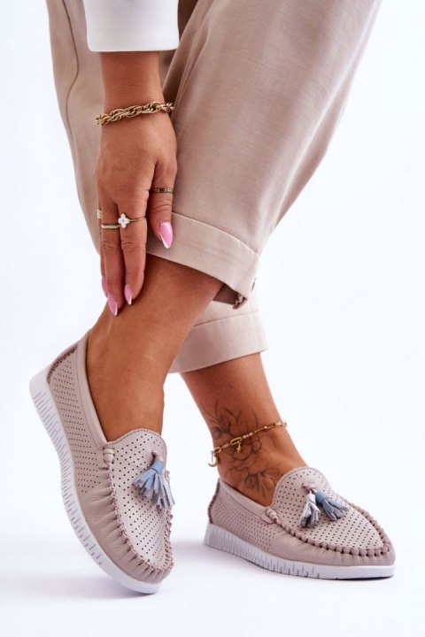 Mokasyny Model Lanzarot 23PB08-5372 Light Pink - Step in style Mokasyny Model Lanzarot 23PB08-5372 Light Pink - Step in style