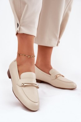 Mokasyny Model Maciejka K6809-04 Beige - Step in style