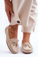 Mokasyny Model Si Passione FT246 Beige - Step in style