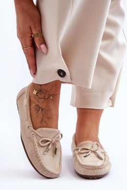 Mokasyny Model Si Passione FT246 Beige - Step in style
