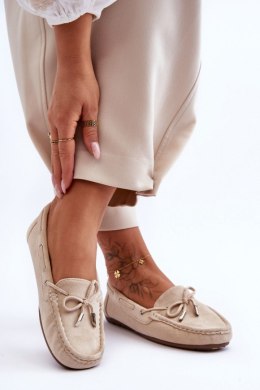 Mokasyny Model Si Passione FT246 Beige - Step in style