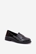 Mokasyny Model Vinceza 18100 Black Lakier - Step in style