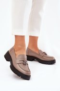 Mokasyny Model Vinceza 18109 Beige - Step in style