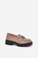 Mokasyny Model Vinceza 18109 Beige - Step in style