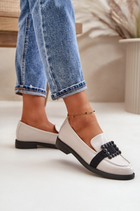Mokasyny Model Vinceza 58389 Light Grey - Step in style Mokasyny Model Vinceza 58389 Light Grey - Step in style