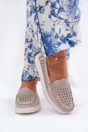 Mokasyny Model Vinceza 88028 Beige - Step in style