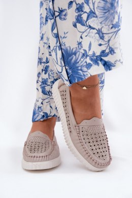 Mokasyny Model Vinceza 88028 Beige - Step in style