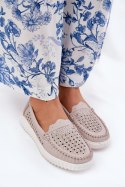 Mokasyny Model Vinceza 88028 Beige - Step in style