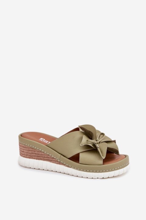Sandał Klapki Model Artiker 52C0503 Green - Step in style Sandał Klapki Model Artiker 52C0503 Green - Step in style