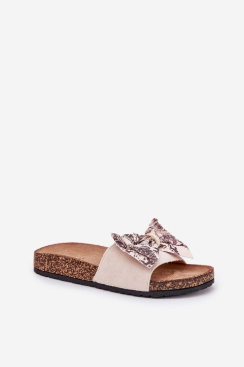 Sandał Klapki Model Lisandrea 1147 Beige - Step in style Sandał Klapki Model Lisandrea 1147 Beige - Step in style