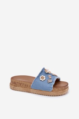 Sandał Klapki Model Rigasta M536 Blue - Step in style