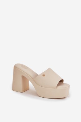 Sandał Klapki Model Tamirella 218-2 Light Beige - Step in style